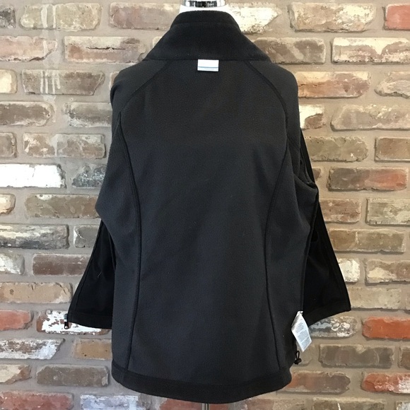 COLUMBIA Women’s Dark Charcoal Gray Fleece Full Zip Jacket XL - Picture 4 of 6